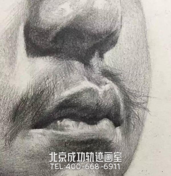 4分之3男青年素描頭像怎么畫(huà)