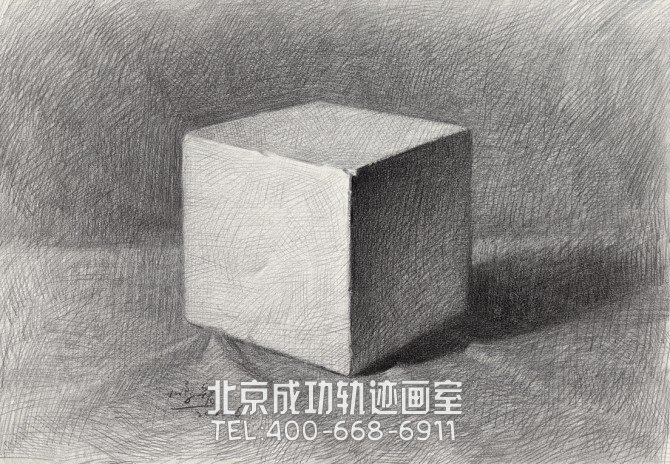 素描幾何體畫(huà)法步驟