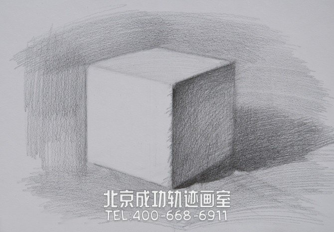 素描幾何體畫(huà)法步驟